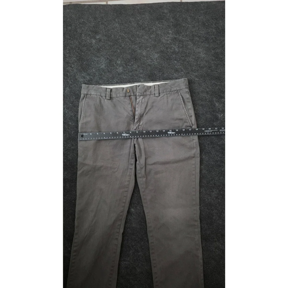 Banana Republic Fulton Skinny Chino Pants Mens Gray Cotton Blend 30x32